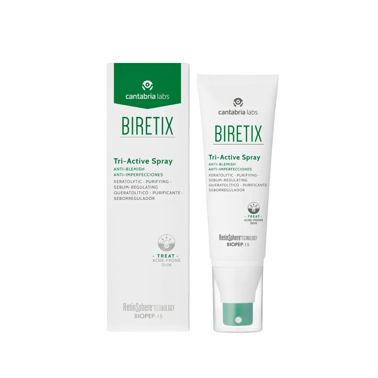 BIRETIX TRI-ACTIVE SPRAY I ķermeņa sprejs, 100 ml