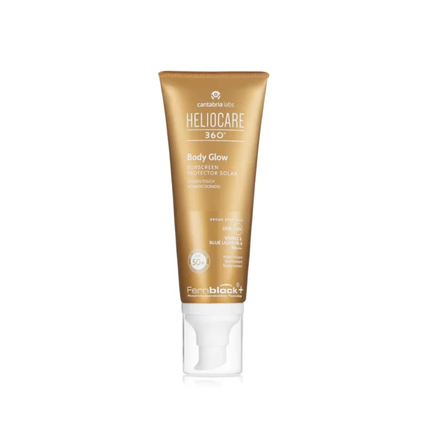 HELIO 360 GLOW SPF50+ | Saules aizsarglīdzeklis ķermenim ar zeltainu spīdumu, 100 ml