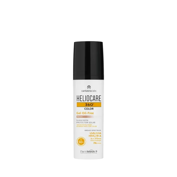 HELIOCARE 360° GEL OIL- FREE WITH TONE (BEIGE) SPF 50+ | Saules aizsargājošs gels taukainai ādai ar toni, 50ml