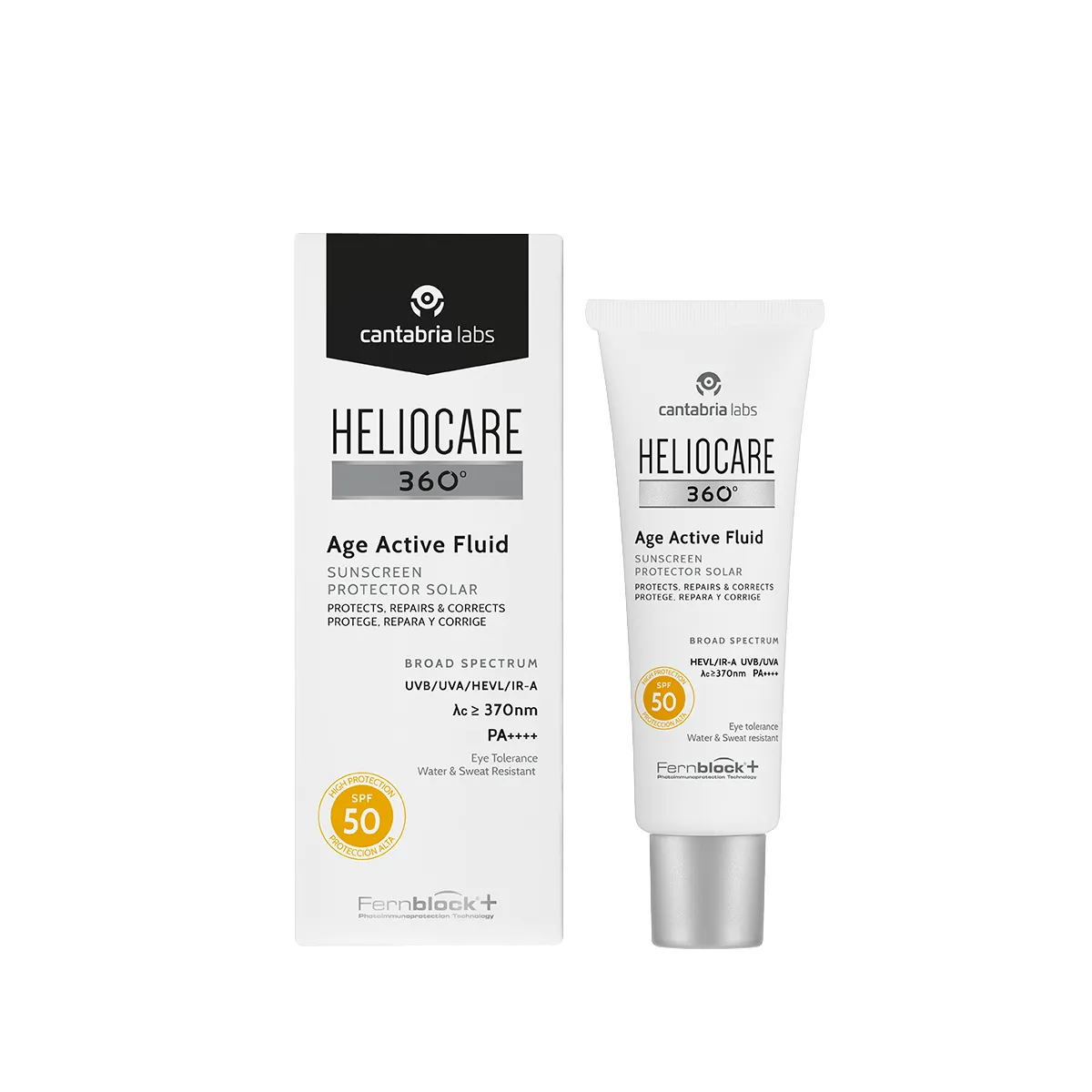 HELIOCARE 360° AGE ACTIVE FLUID SPF 50+ | Saules aizsargfluīds ar pretnovecošanās īpašībām, 50 ml
