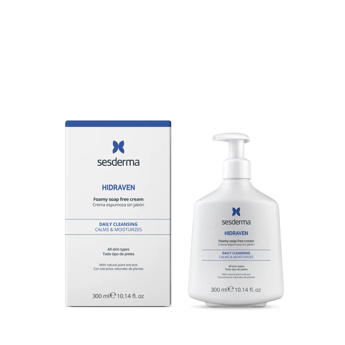 SESDERMA HIDRAVEN FOAMY SOAP FREE CREAM | Putojošs krēms bez ziepēm, 300 ml