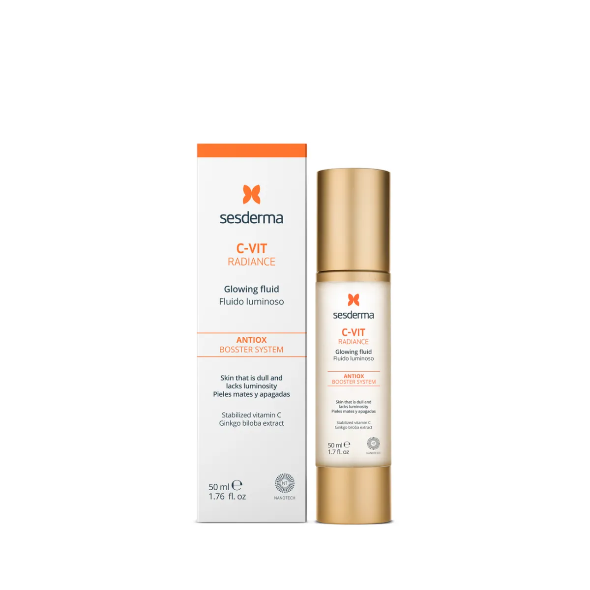 SESDERMA C-VIT GLOWING FLUID | Izgaismojošs fluīds, 50 ml