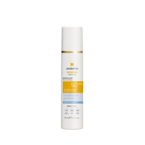 SESDERMA REPASKIN URBAN 365 Sensitive SPF50+ | Saules aizsargkrēms jutīgai ādai, 50 ml